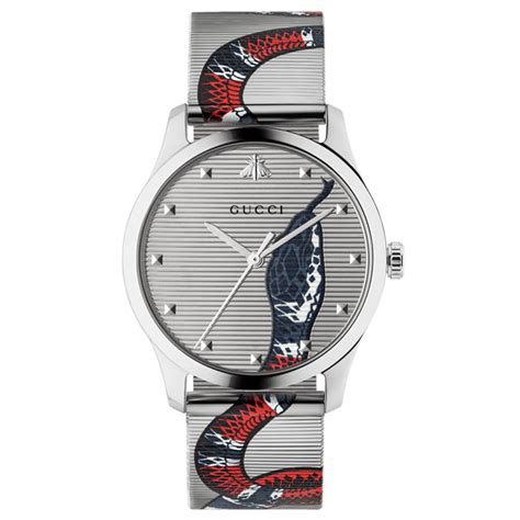 gucci watch snake strap|Gucci watch snake face.